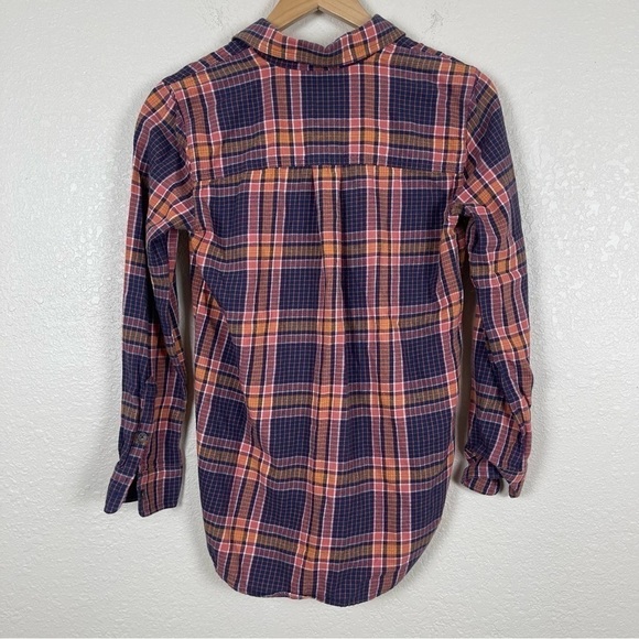 Madewell Classic Plaid Long Sleeve Button Front Shirt Size XXS Women - Picture 7 of 9
